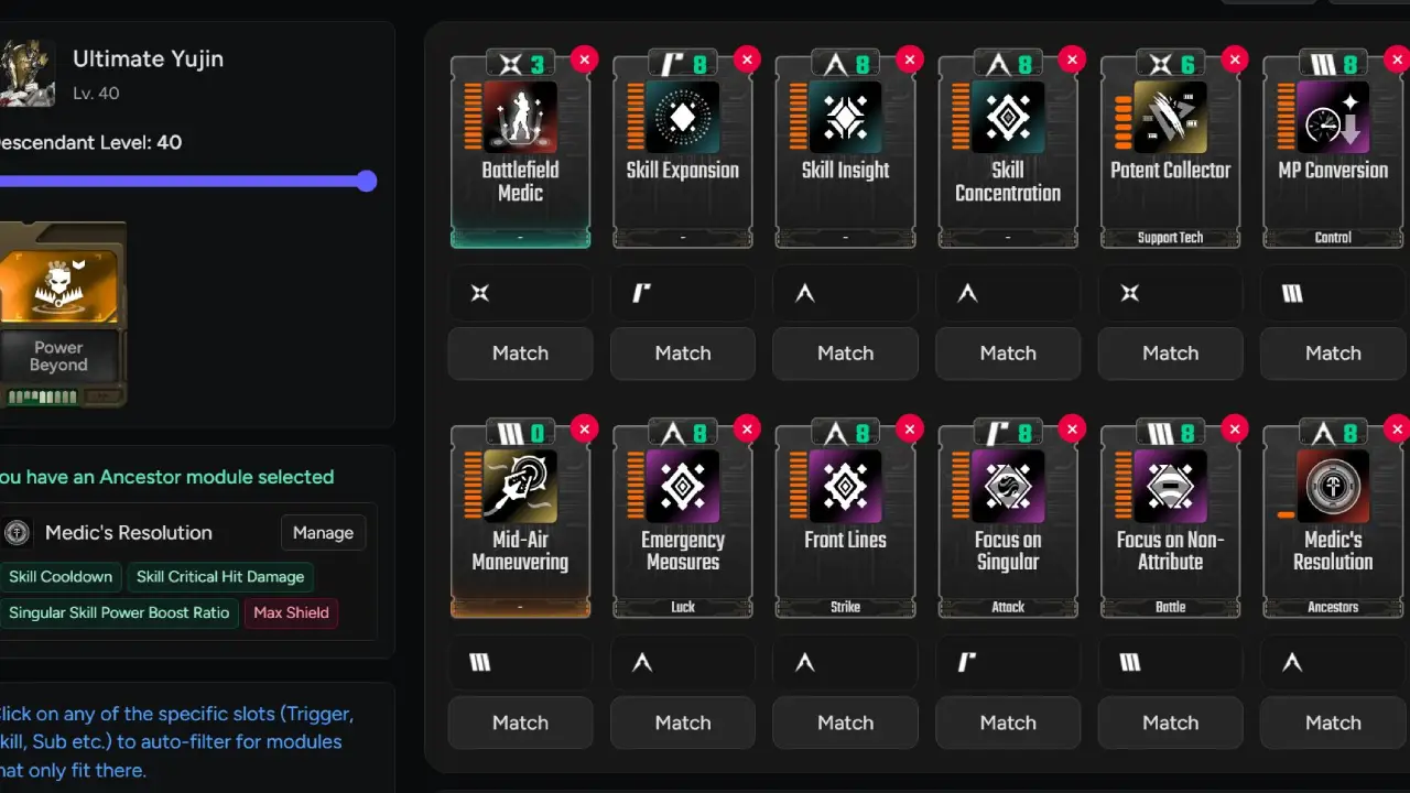 Ultimate Yujin Build Mobbing TFD