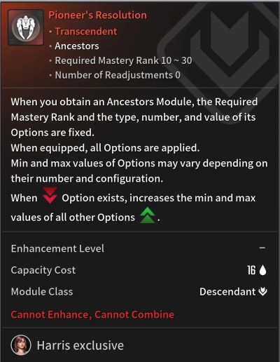 TFD Harris Ancestor Module