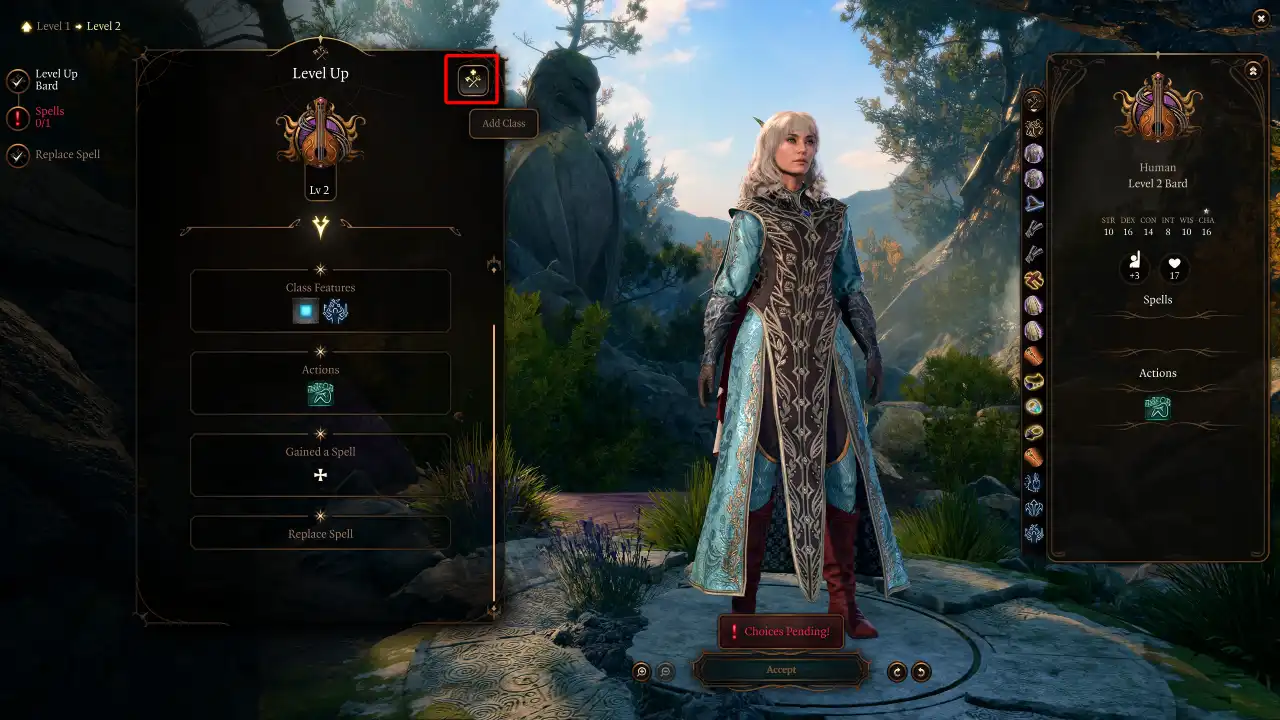 BG3 Lorecerer add Sorcerer Class