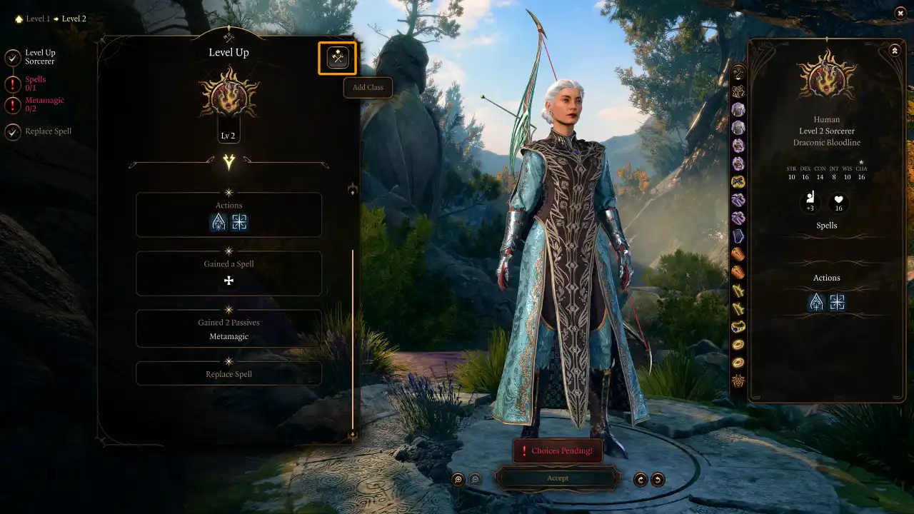 BG3 Eldritch Blaster Build Level 2