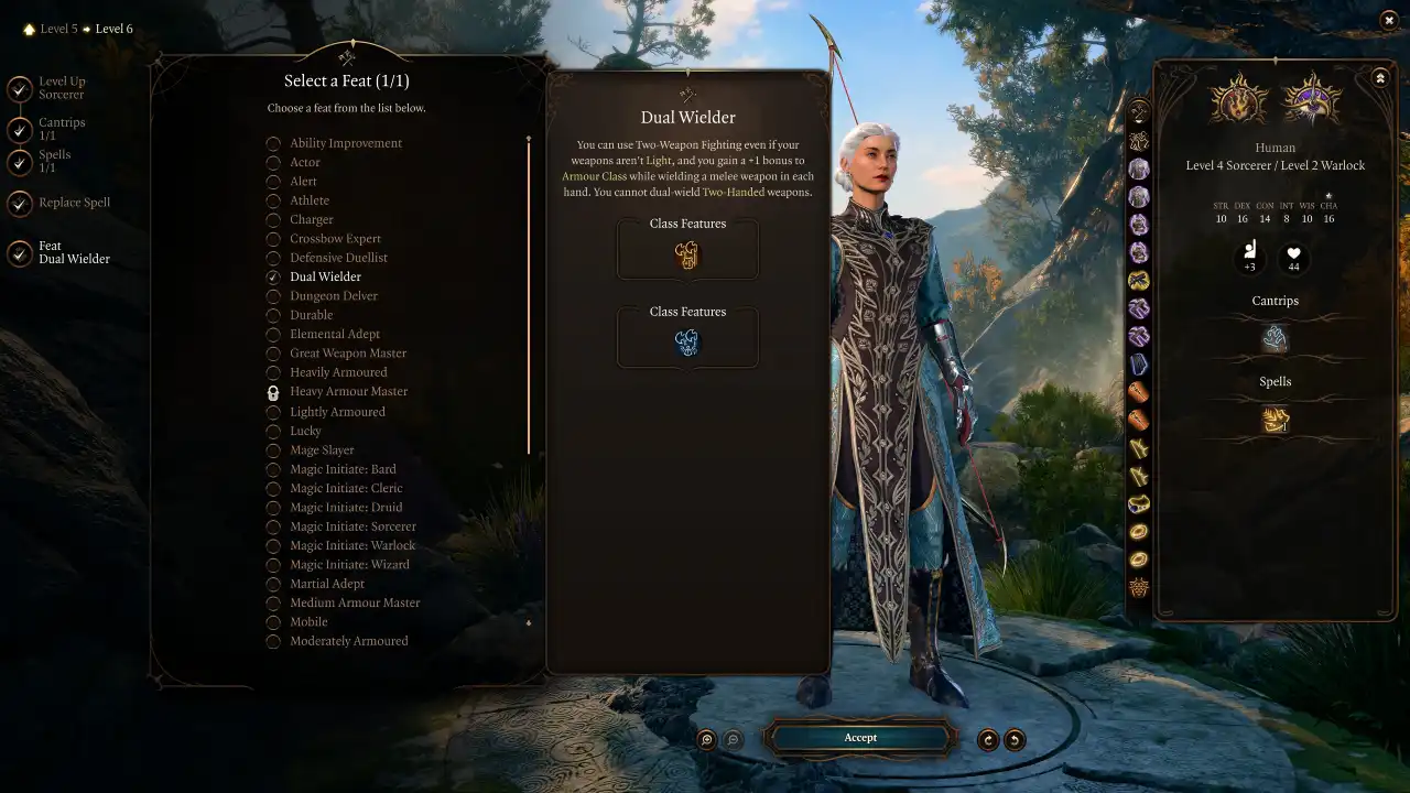 BG3 Eldritch Blaster Build Level 6