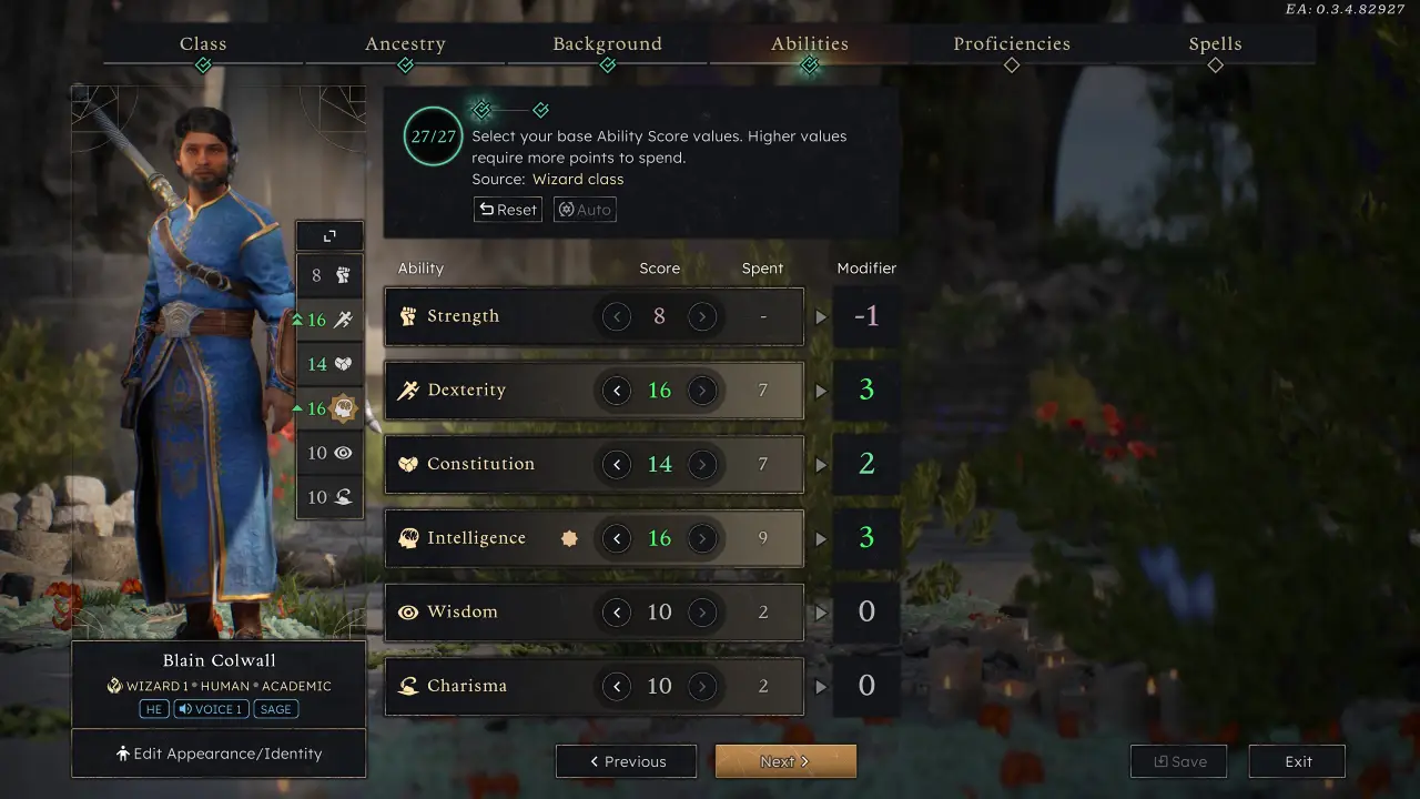 Solasta 2 Court Mage Wizard Build Character Creation