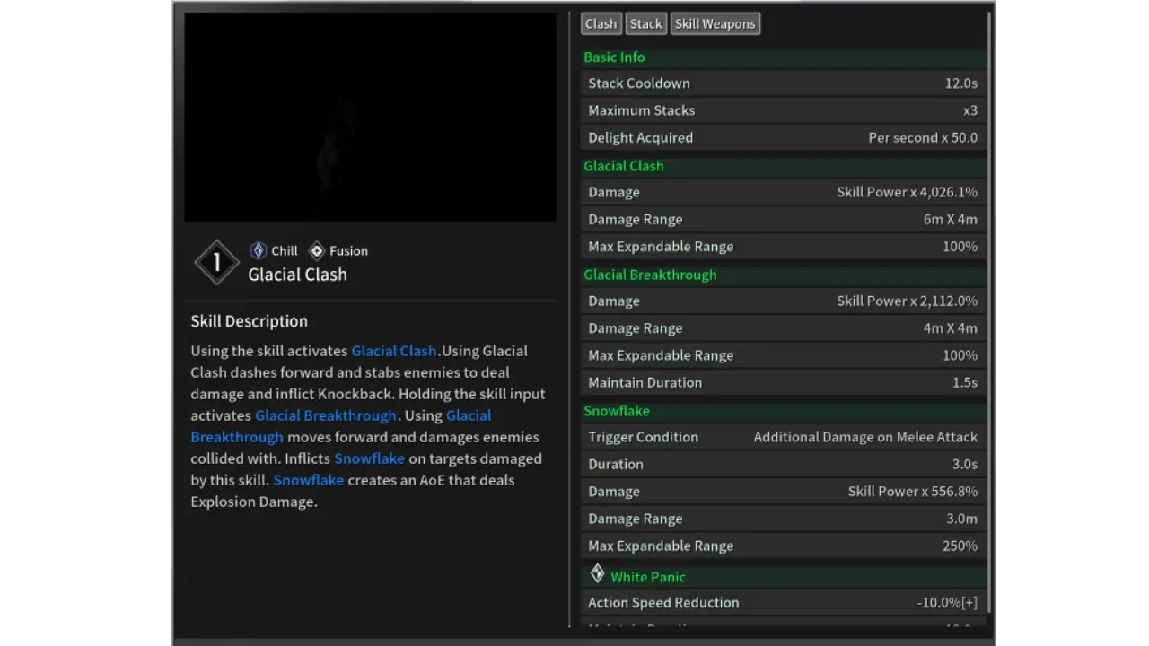 TFD DIa Skill Glacial Clash