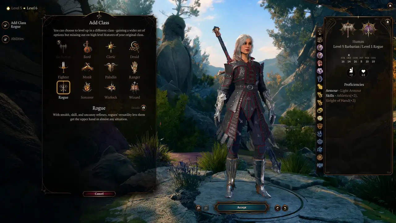 BG3 Martial Bruiser Build level 6