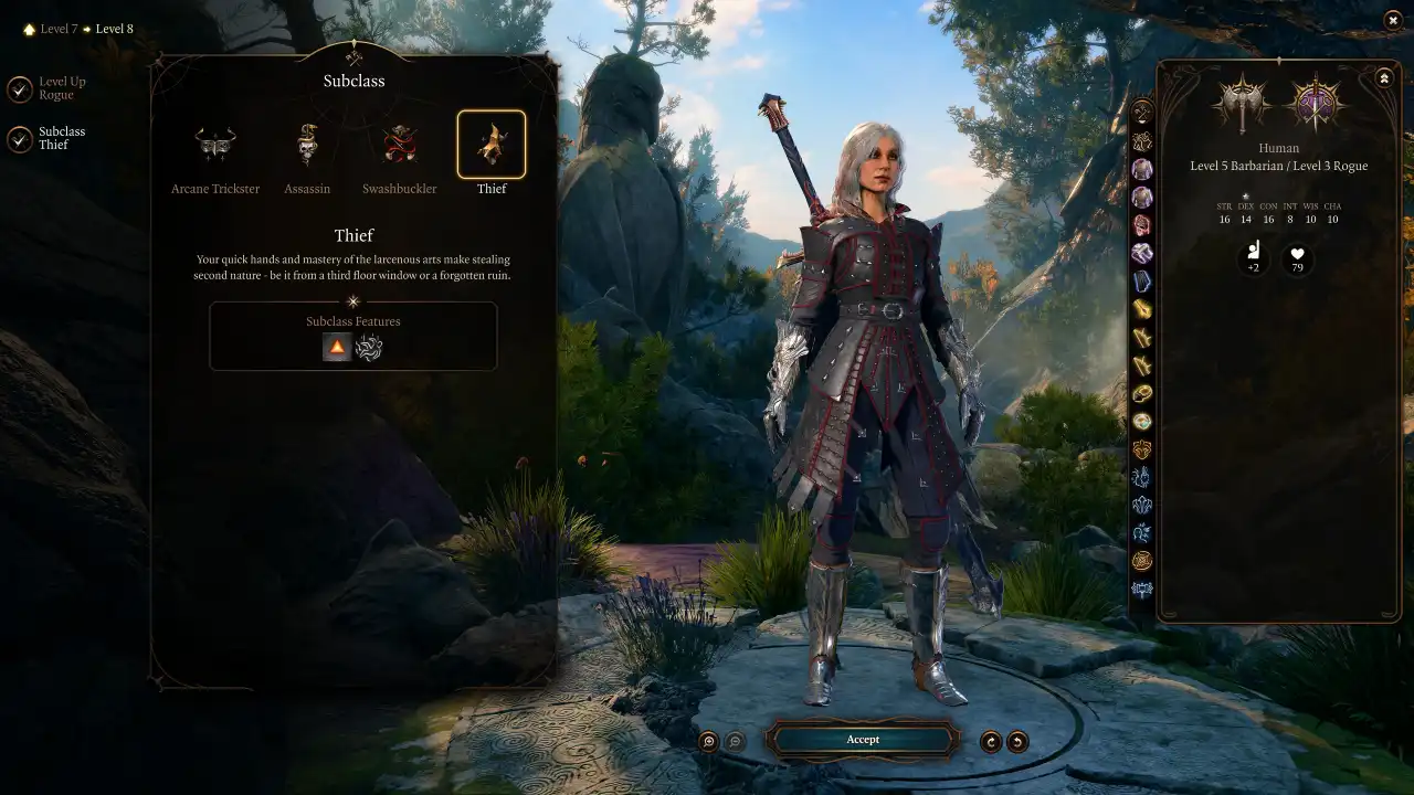 BG3 Martial Bruiser Build level 8