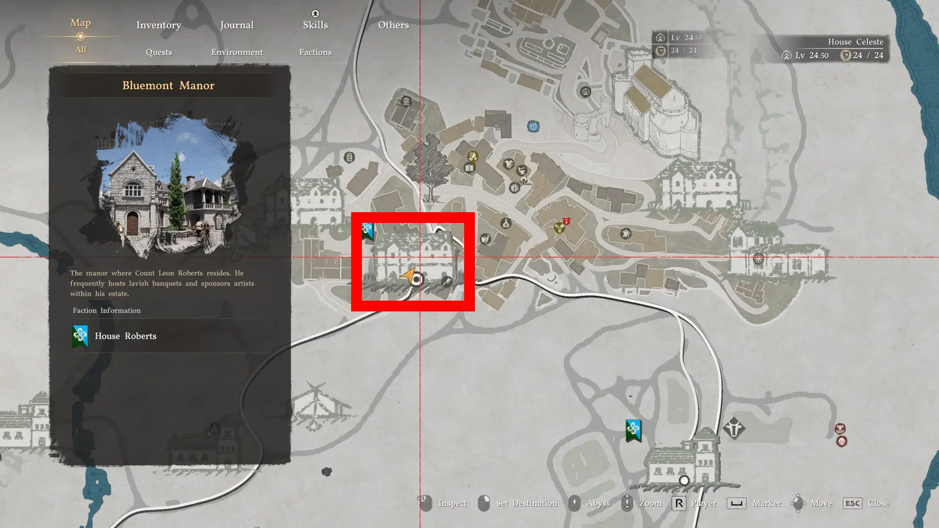 Crimson Desert Bluemont Manor Gold Necklace