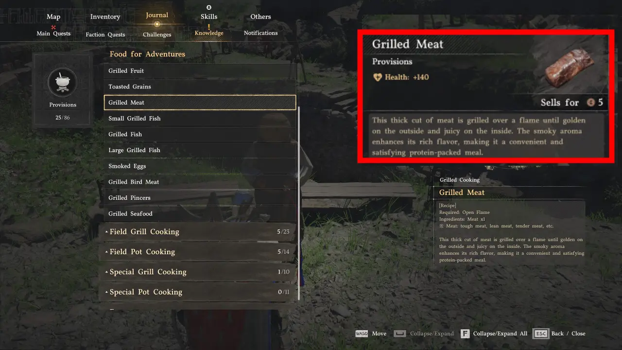 Crimson Desert Grilled Meat Recipe Food