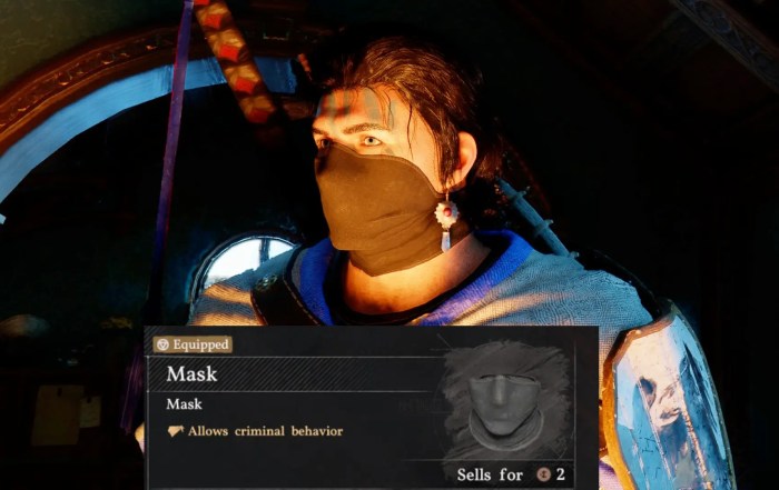 Crimson Desert How To Get Mask For Criminal Bahaviour Stealing