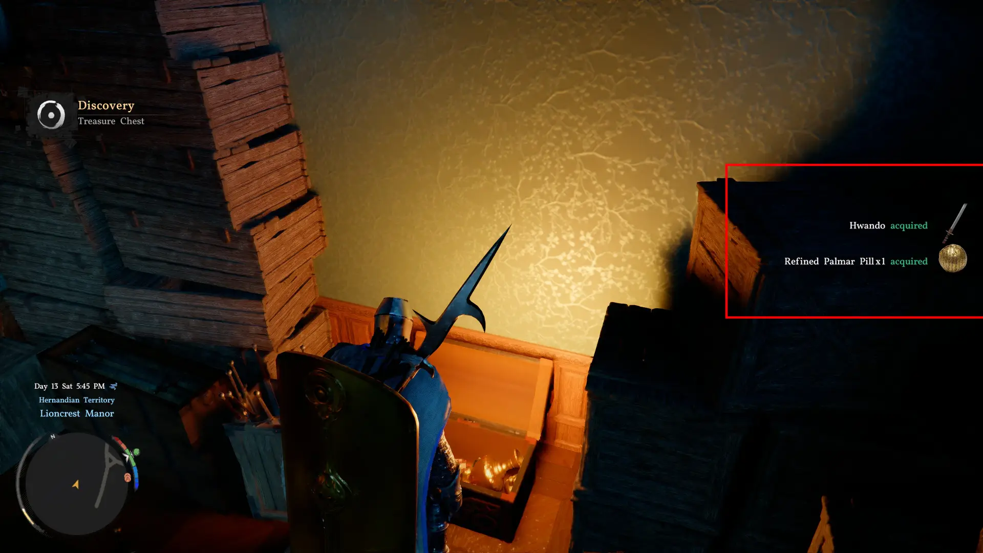 Crimson Desert Hwando Sword Treasure Chest Openeed