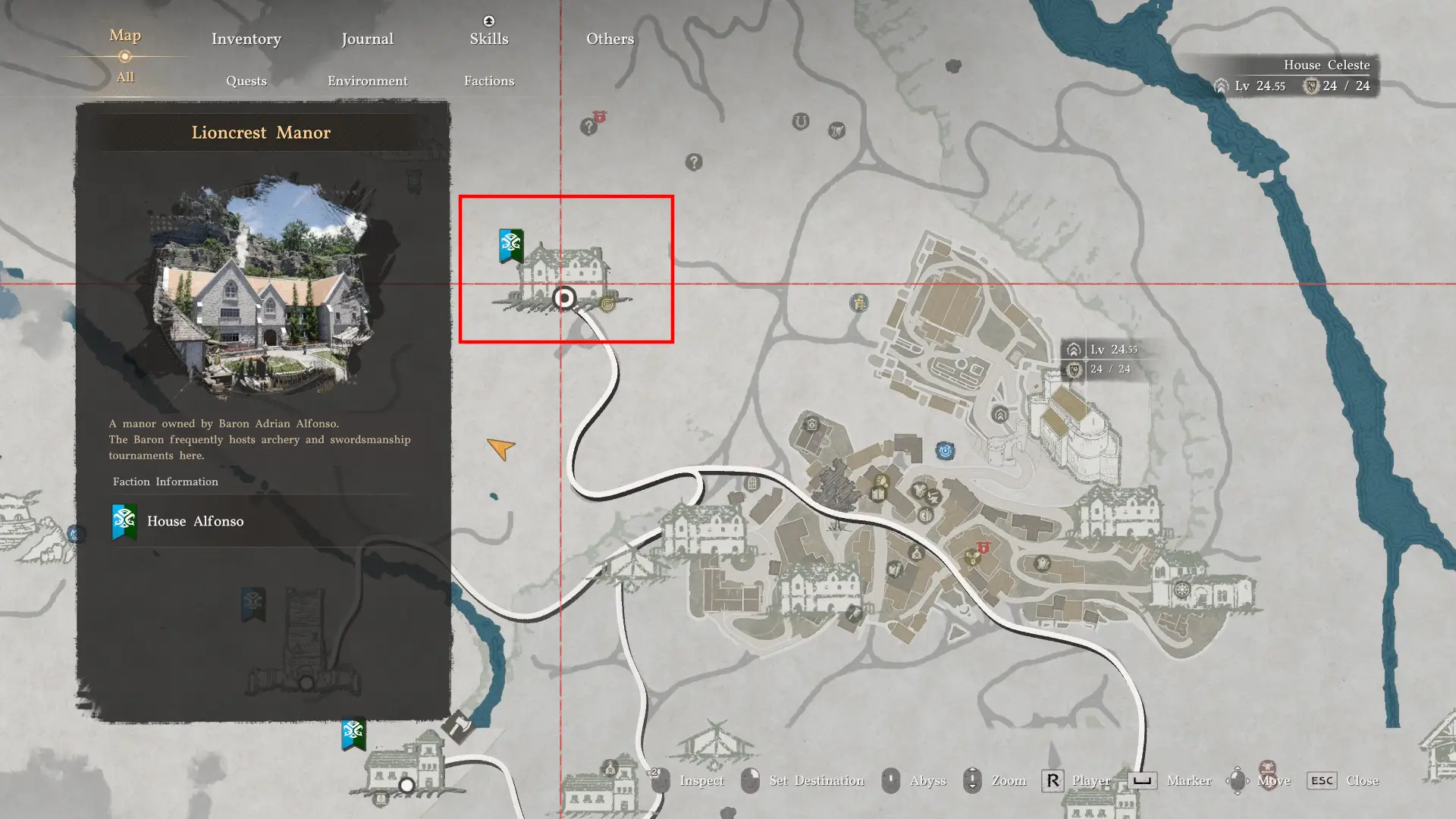 Crimson Desert Lioncrest Manor Location