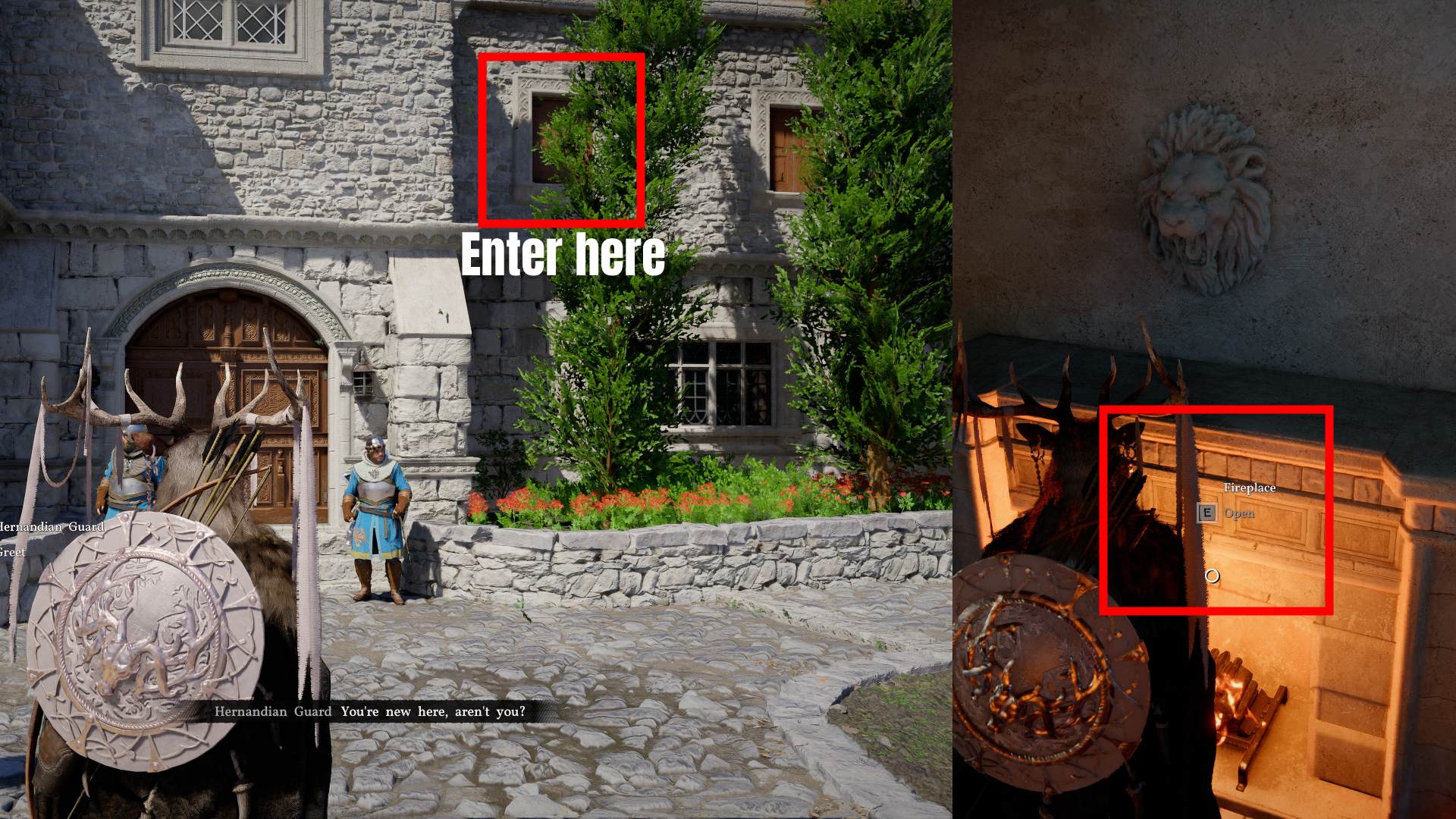 Crimson Desert Lioncrest Manor Gold Bar Enter House