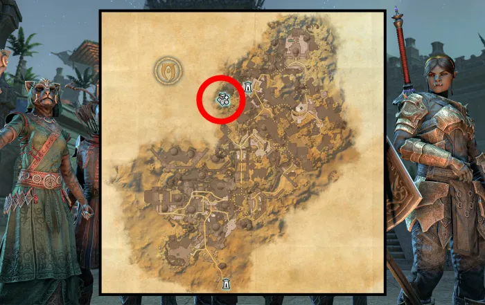 ESO How to Get to the Night Market Guide, Fargrave Map