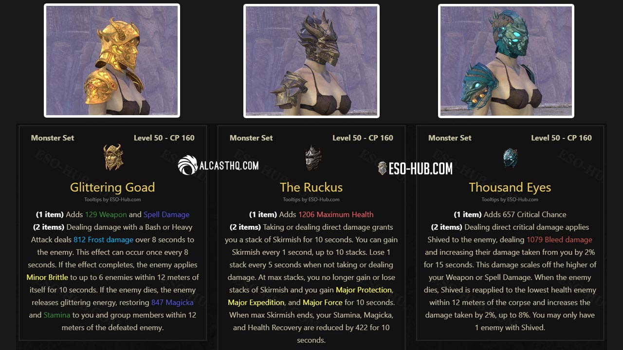 Night Market Monster Sets in ESO