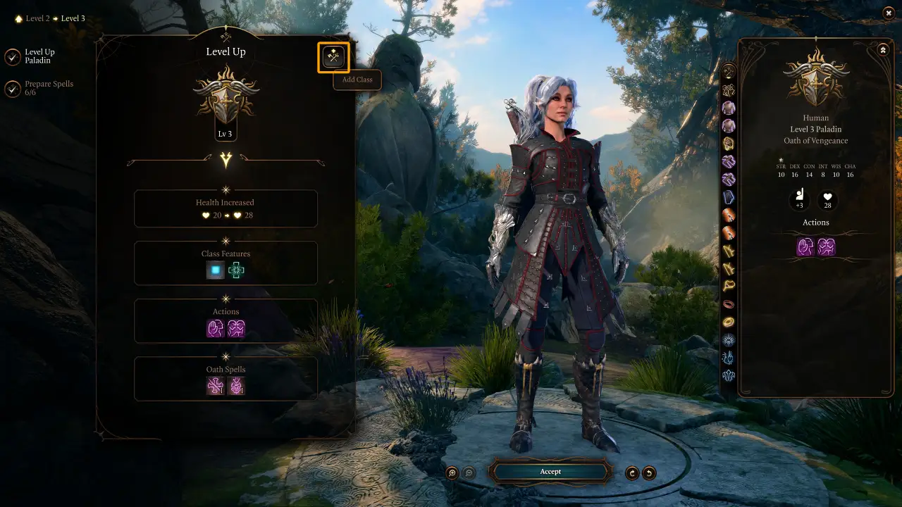 BG3 Bard Paladin Build Level 3