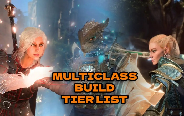 BG3 Best Multiclass Builds Tier List