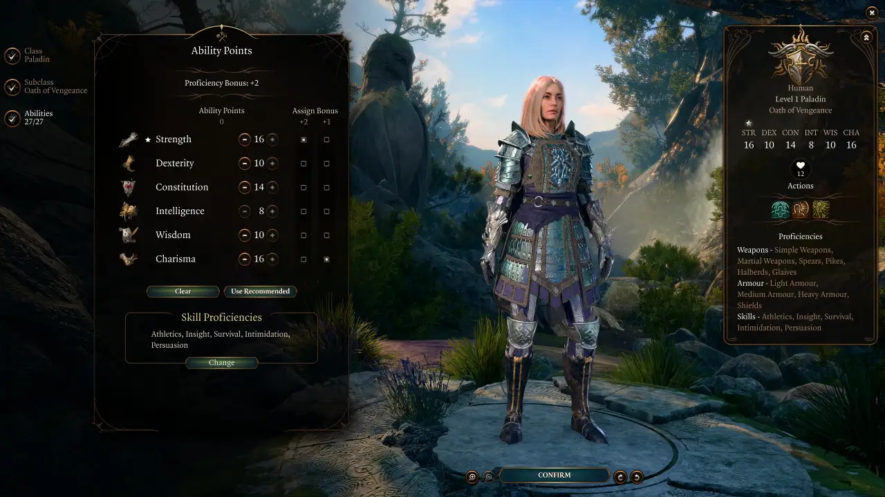 BG3 Mystic Knight Build Guide level 1