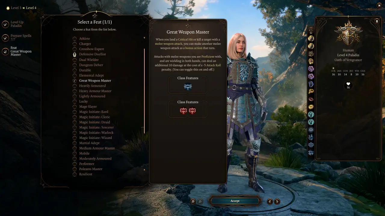BG3 Mystic Knight Build Guide level 4