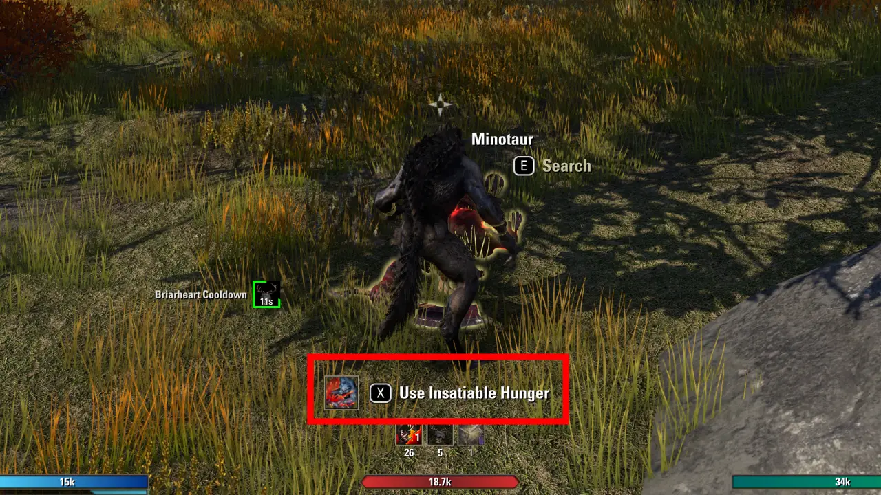 ESO Werewolf Insatiable Hunger Feeding Mechanic