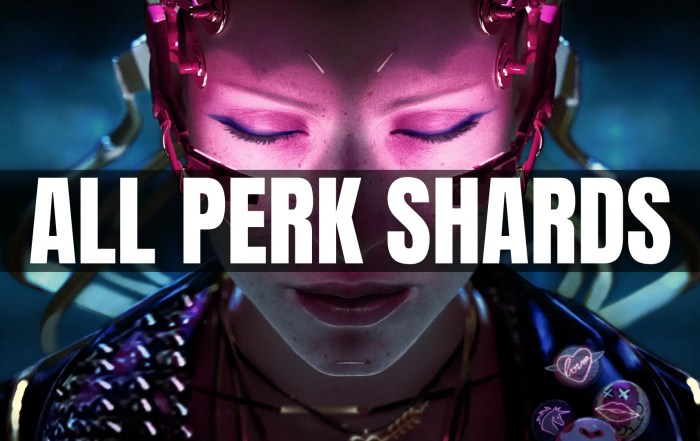 Cyberpunk 2077 All Perk Shards Location Perk Skill Points