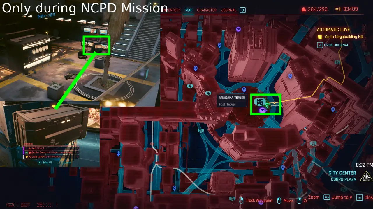 Cyberpunk 2077 Perk Shard 6 Memorial Park NCPD Mission Assault