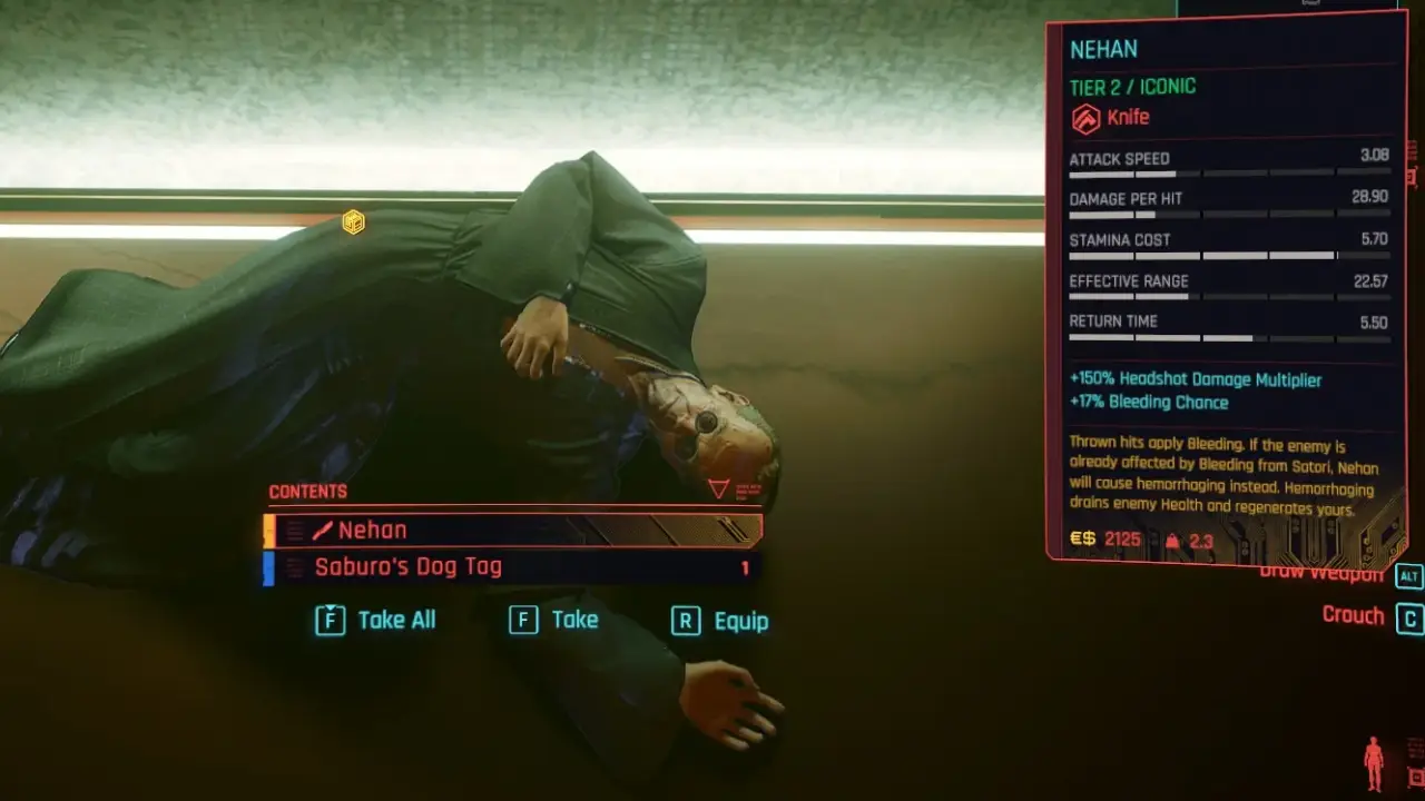 Cyberpunk 2077 How to get Nehan