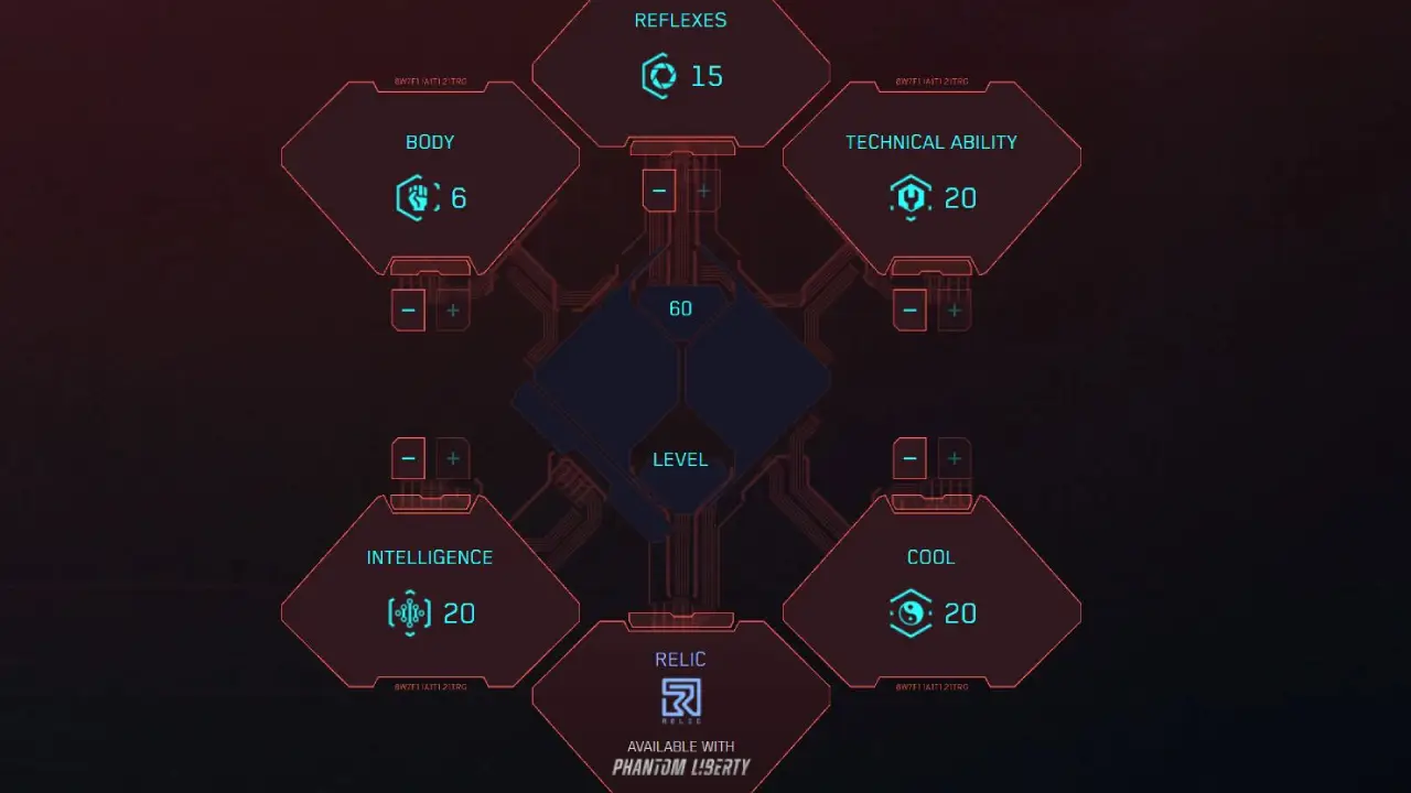 Cyberpunk 2077 Ghost Netrunner Build Attributes Max