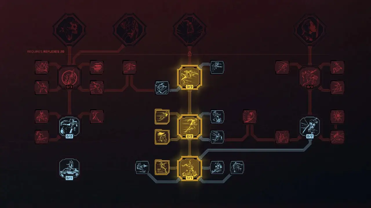 Cyberpunk 2077 Ghost Netrunner Build Reflexes Perks