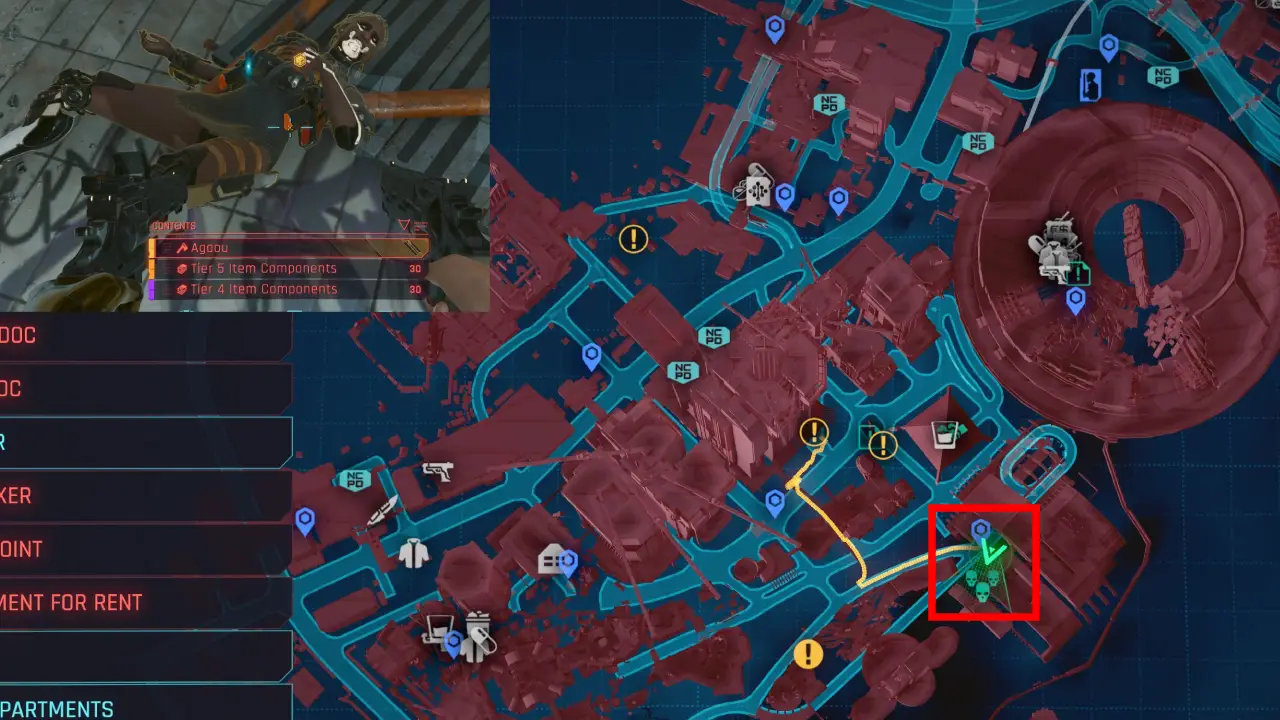 Cyberpunk 2077 How To Get Agaou Iconic Throwing Axe