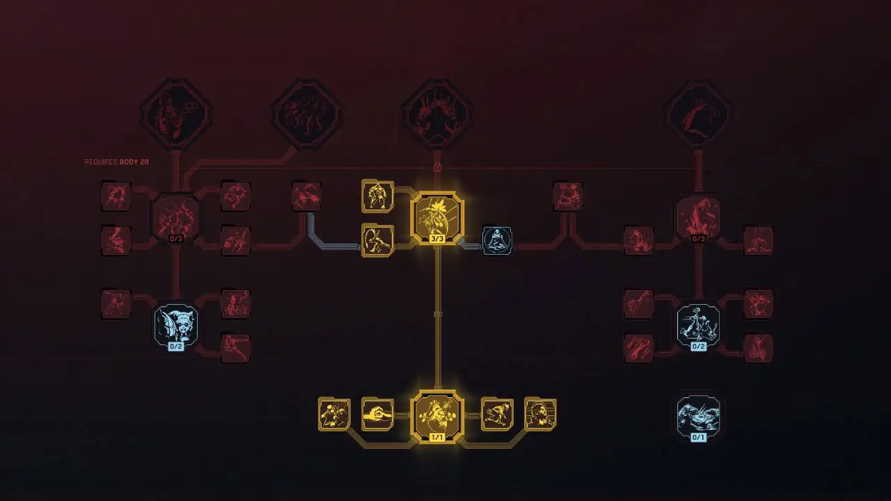 Cyberpunk 2077 Sniper Build Body Perks